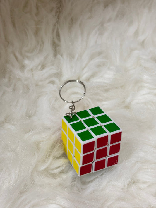 Miniature Rubix Cube Keychain