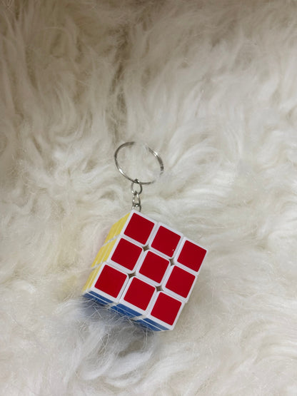 Miniature Rubix Cube Keychain