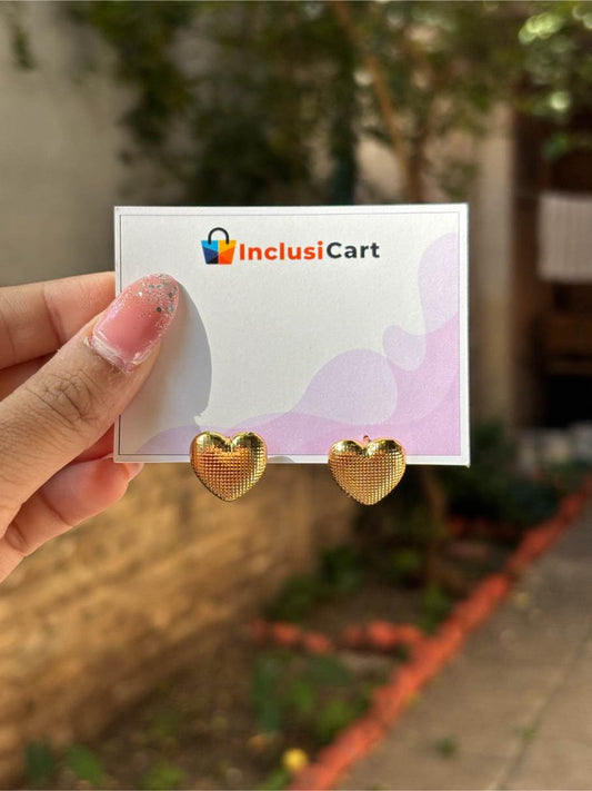Anti tarnish Earrings | Mini Heart Hoops