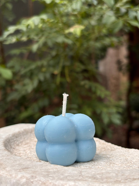 Ocean Blue Bubble Scented Candle Small