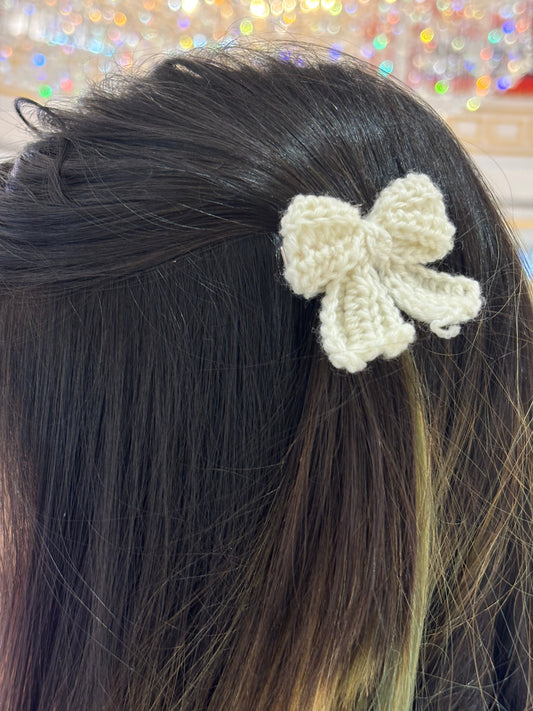 Crochet Bow | Off white