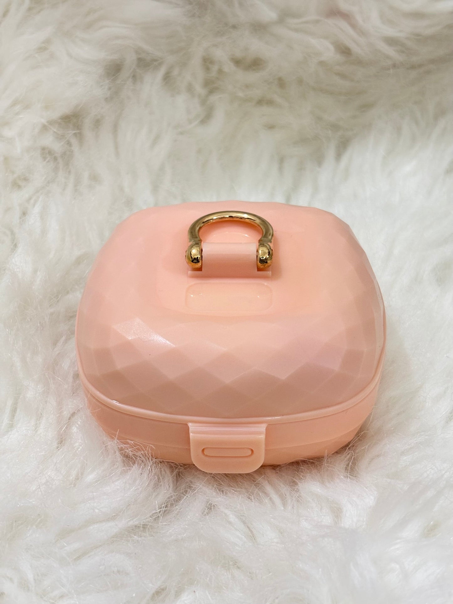 Peach Jewellery Organizer with Glass