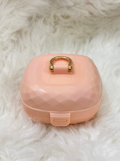 Peach Jewellery Organizer with Glass