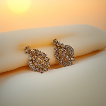 Peacock Glow Earrings