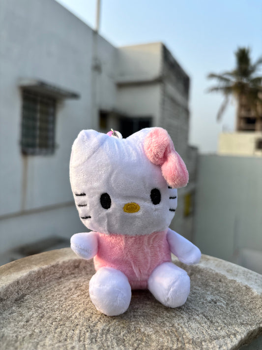 Keychain | Baby Pink Bow Cute Kitty Keychain Toy