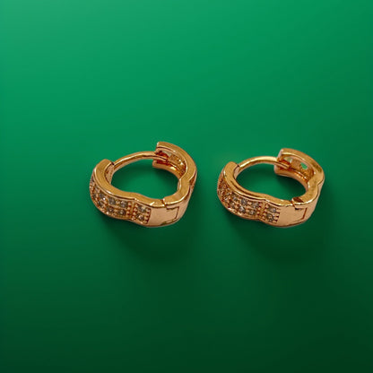 Radiant Lock Hoop Earrings
