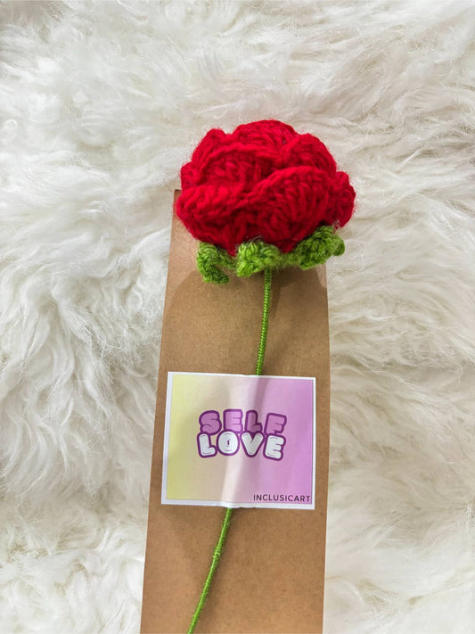 Crochet Rose | Red