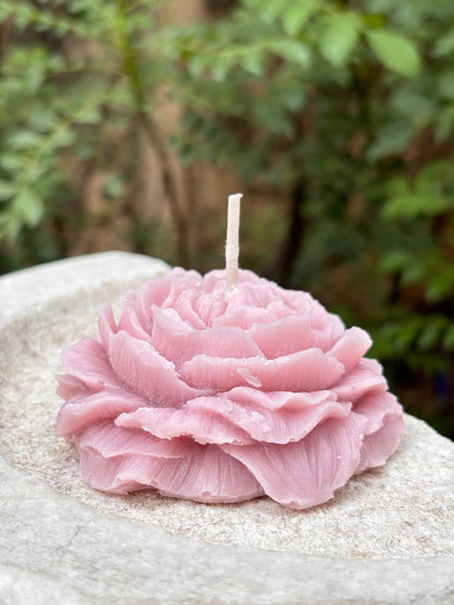 Rose Bloom Peone Flower Scented Candle
