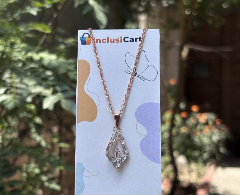 Rose Gold Diamond Dewdrop