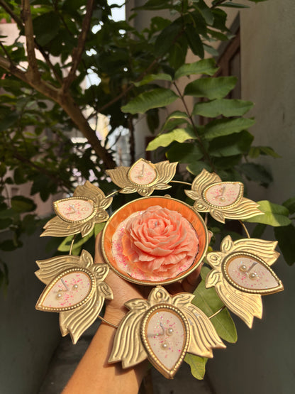 Rose Urli Scented Candle Big