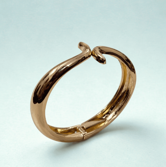 Serpent Flow Anti-Tarnish Brass Bracelet