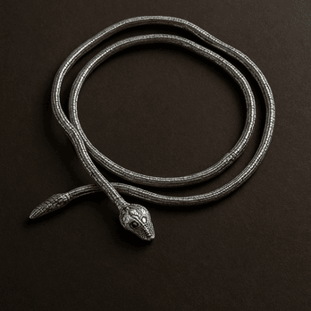 Silver Naga’s Embrace Necklace
