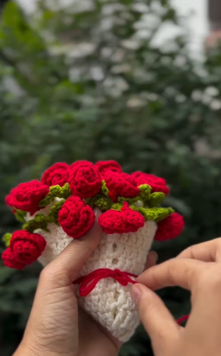 Small Rose Coaster Bouquet