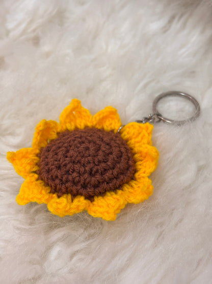 Crochet Keychain | Sunflower