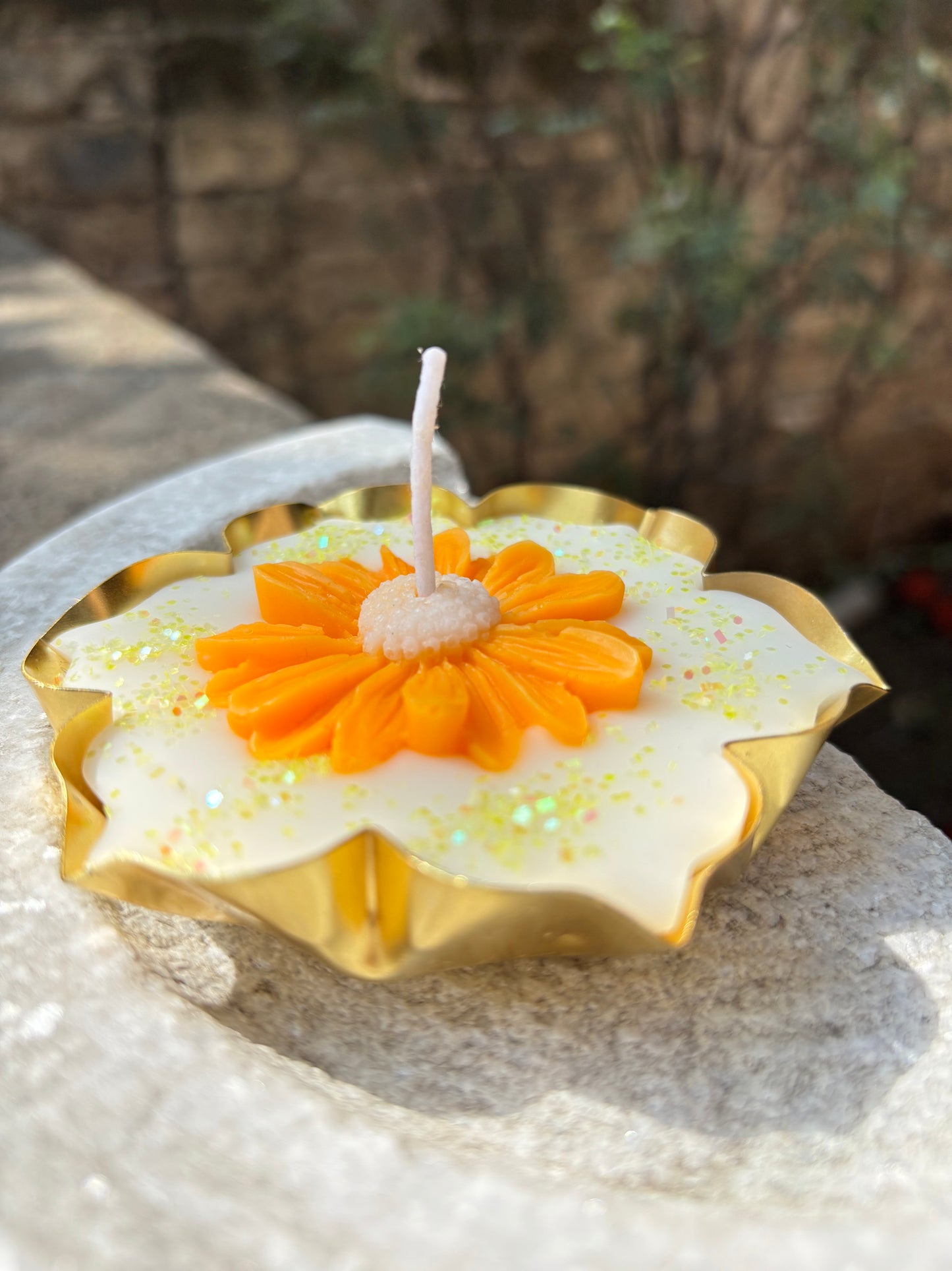 Sunflower Urli Scented Candle Small | Big