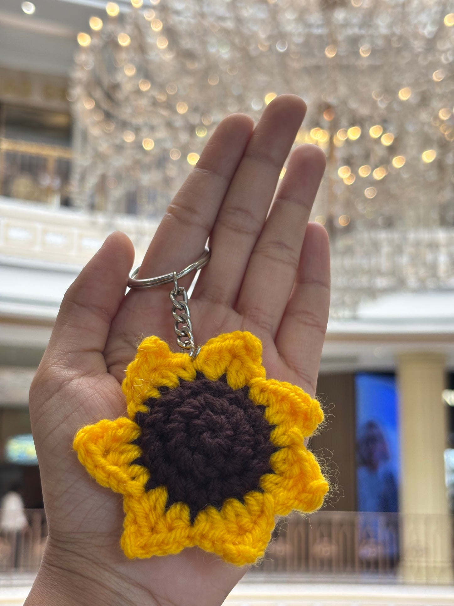 Crochet Keychain | Sunflower