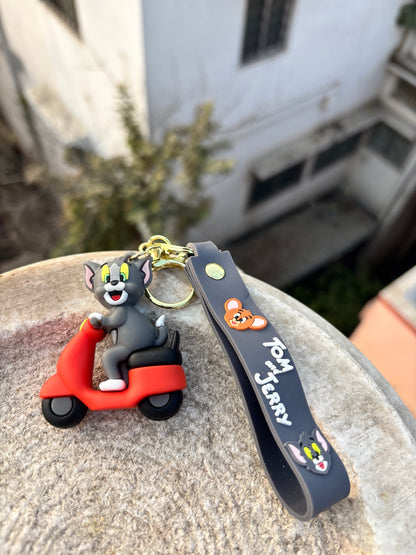 Keychain | Tom & Jerry | Tom on Bike