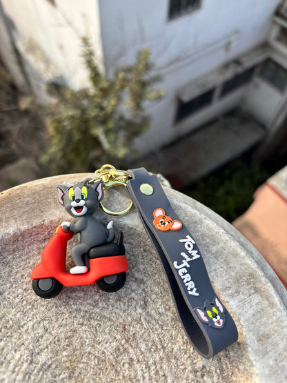 Keychain | Tom & Jerry | Tom on Bike