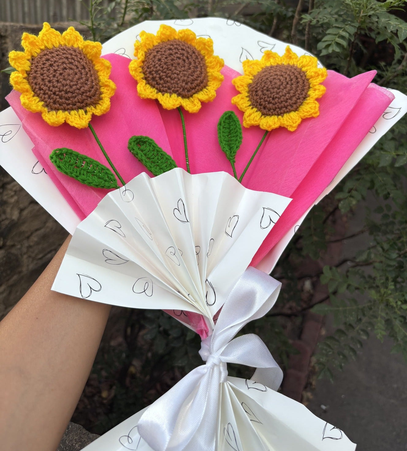 Crochet Bouquet | Triple Sunflower