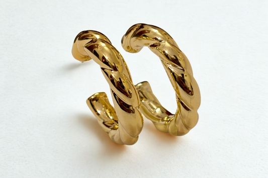 Twisted Swearl Anti-tarnish Earrings