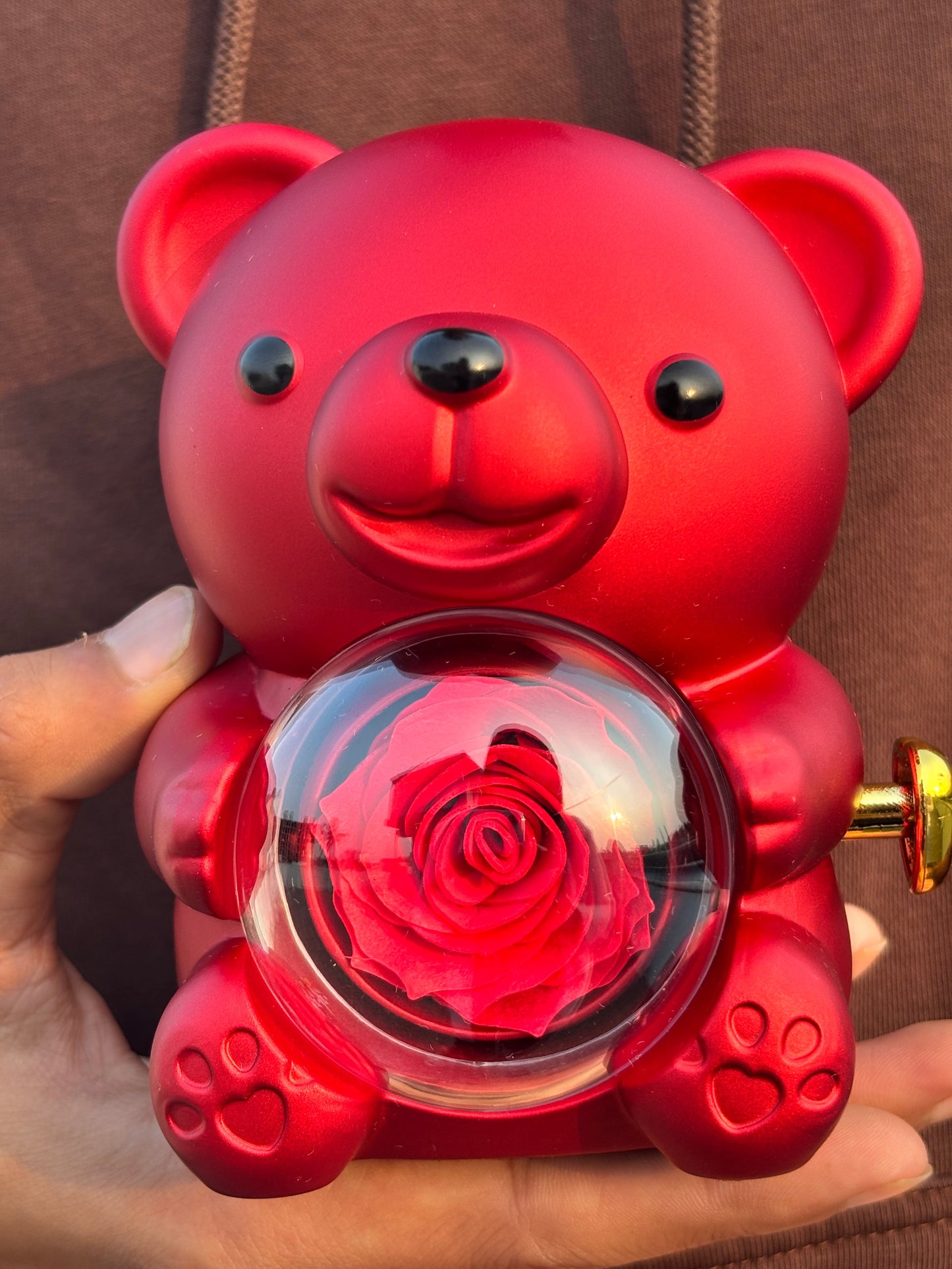 Valentine's Special | Red Teddy Gift Box with Necklace & Ring