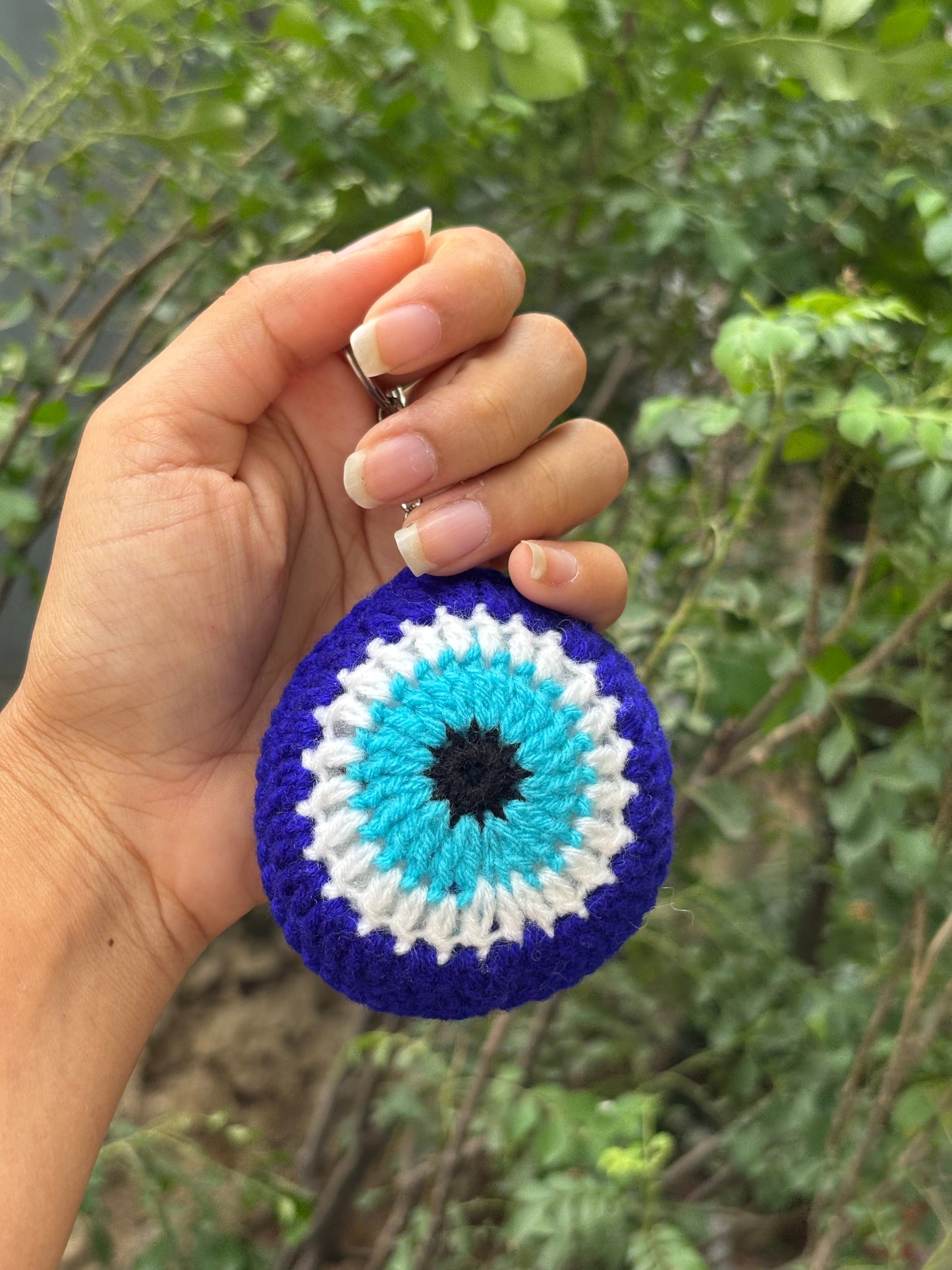 Crochet Keychain Evil Eye